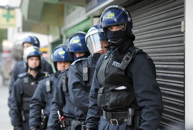 Armed police raided the house (file image)