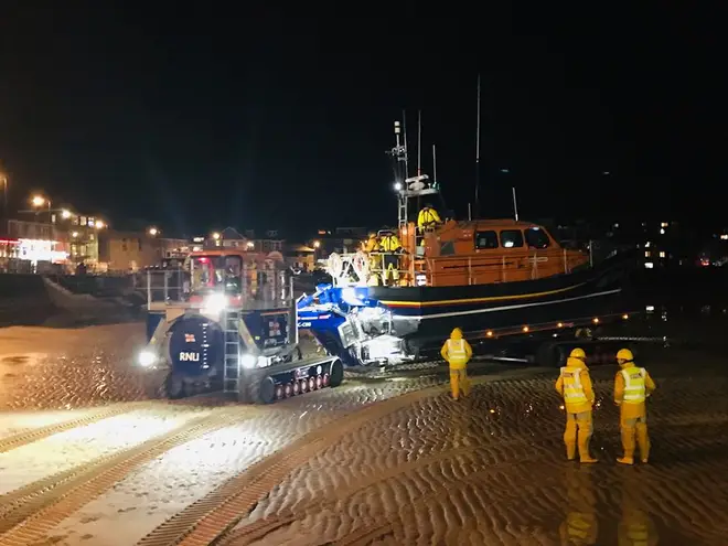 St Ives Lifeboat condemned the 'shocking' incident
