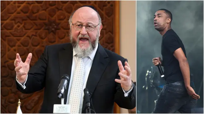 Britain&squot;s Chief Rabbi has accused Twitter of lacking "responsible leadership" in its response to anti-Semitic posts by grime artist Wiley