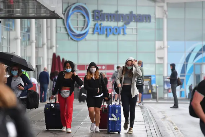 Three people return to Birmingham Airport