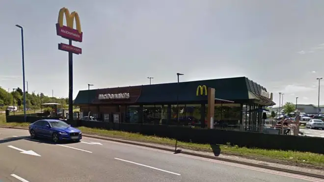 The fast-food outlet in Great Bridge, near Birmingham, temporarily closed its doors on Wednesday