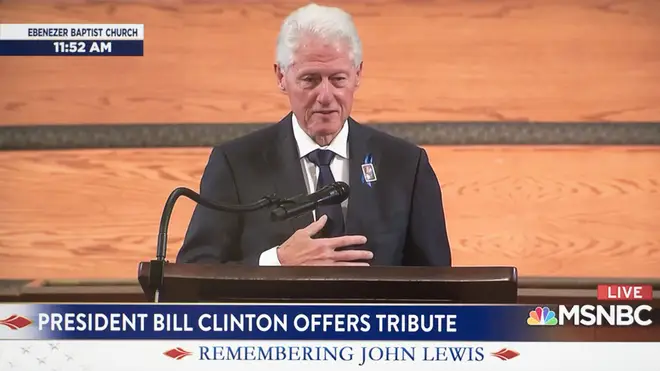 Former President Bill Clinton paid tribute