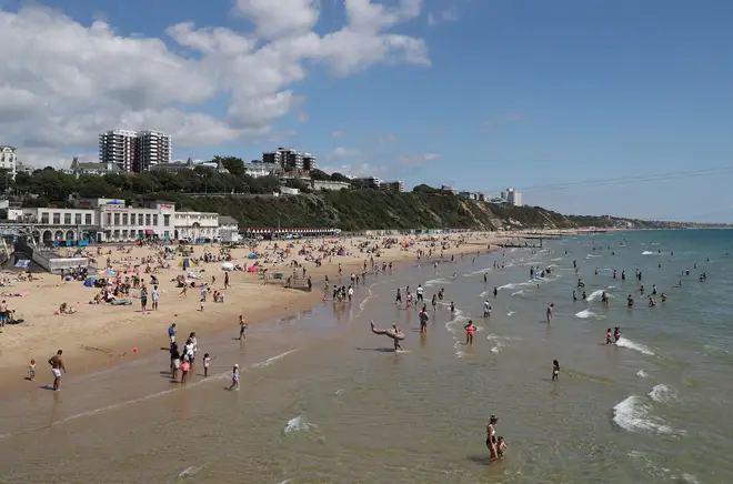 In June - a major incident was declared when thousands flocked to Bournemouth beach.
