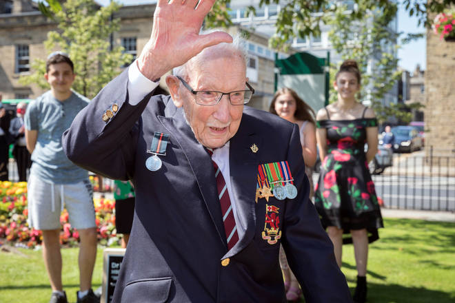 Captain Sir Tom Moore was awarded the freedom of his home town for his outstanding fundraising efforts
