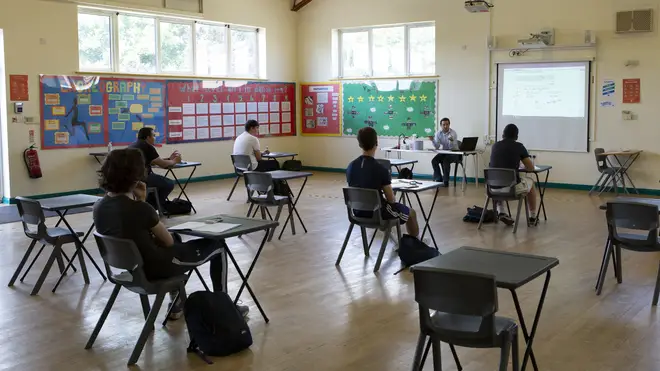 Some pupils have returned to school to start exam preparations for next year