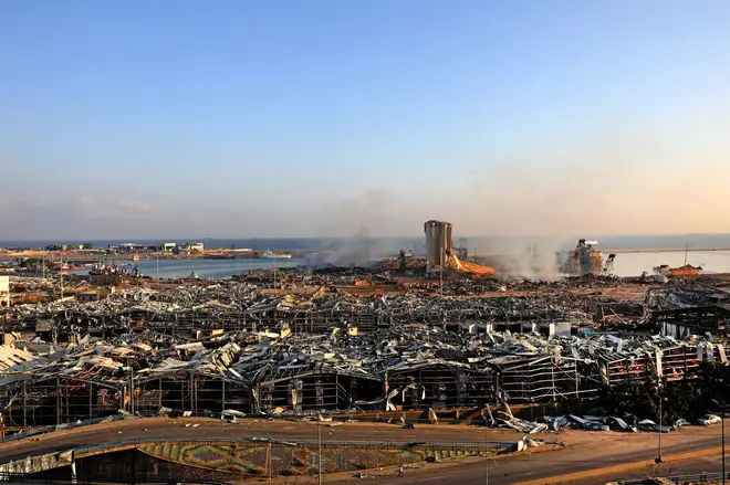 The port area of the city was decimated by the blast