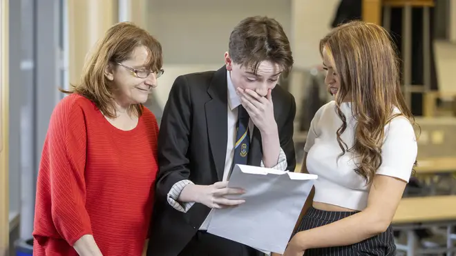 Pupils in Scotland received their exam results on Tuesday