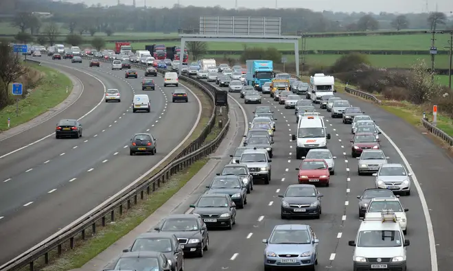 The incident happened on the m5 motorway (file image)