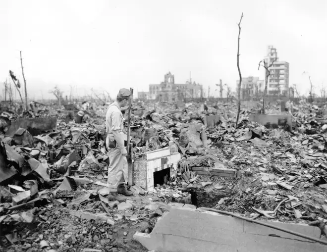 Survivors witnessed how the bomb had flattened Hiroshima and left few buildings standing