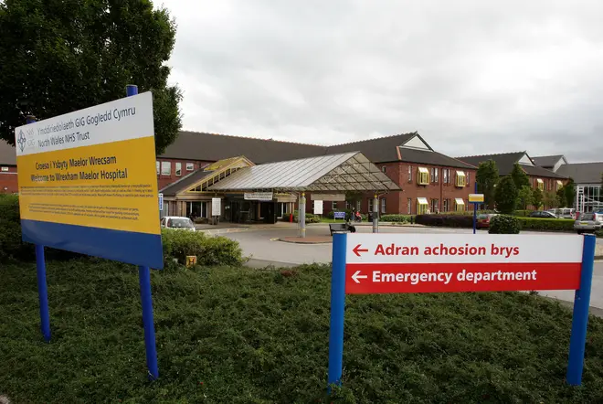 Wrexham Maelor hospital has seen a spike in Covid-19 cases