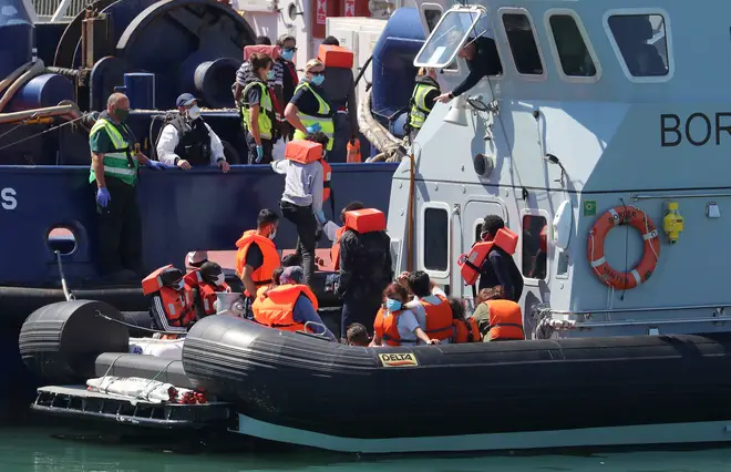 Rear Admiral Parry said the Royal Navy can secure the UK's maritime border amid the migrant crisis