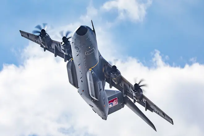 An RAF A400M Atlas Aircraft has been deployed to assist the Border Force