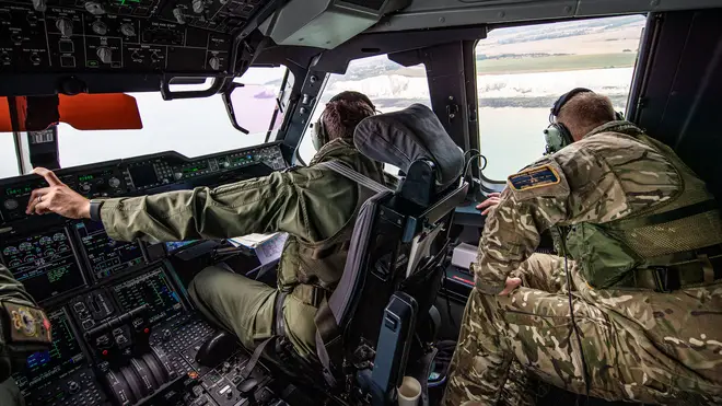 On Monday the RAF deployed a surveillance aircraft to assist the Home Office
