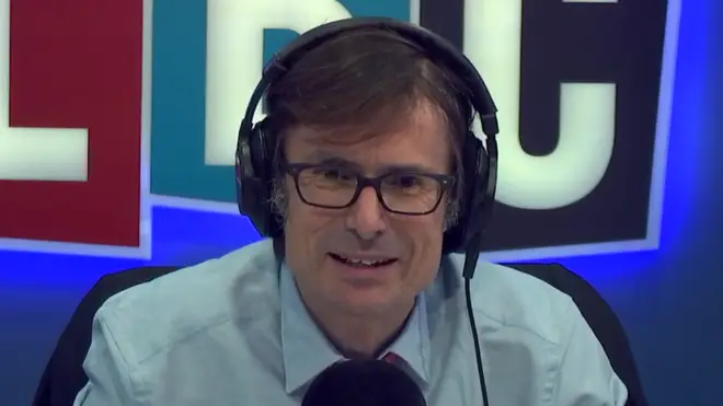 Robert Peston was involved in a row with this caller over the EU's role in peace