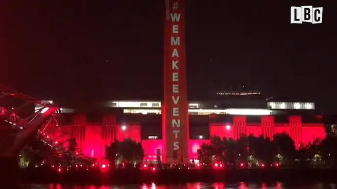The Tate Modern was among the venues to join the We Make Events: Red Alert demonstration