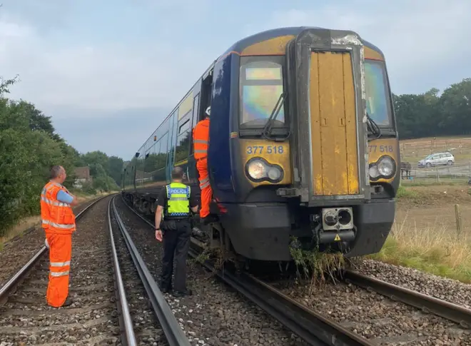British Transport Police evacuated a train in Kent on Thursday