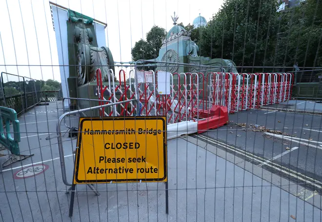 The 133-year-old bridge, in west London, was closed to traffic last April