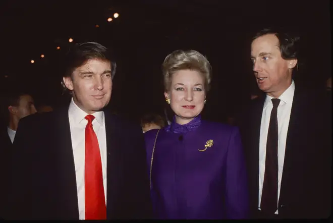 Donald Trump (L), Maryanne Trump Barry (M) and Robert Trump (R)