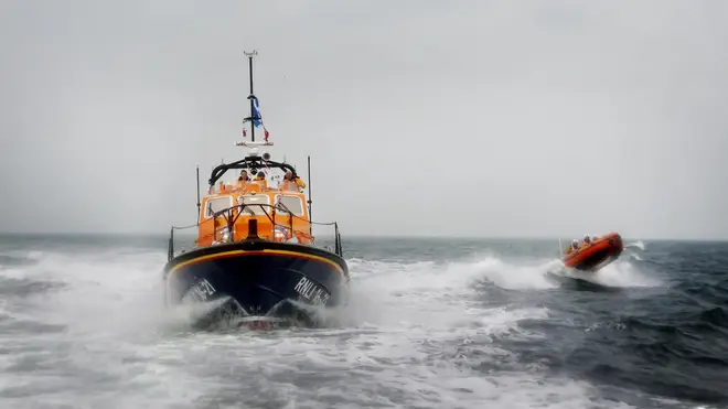 RNLI lifeboats joined the search (file pic)