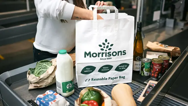 Morrisons is to sell reuseable paper bags instead of plastic