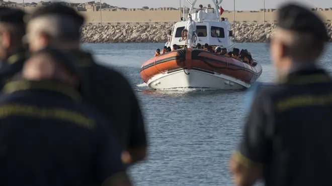 45 migrants have died in a shipwreck off of Libya (file image)