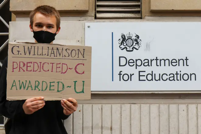 The exam results fiasco caused students to take to London's streets to protest
