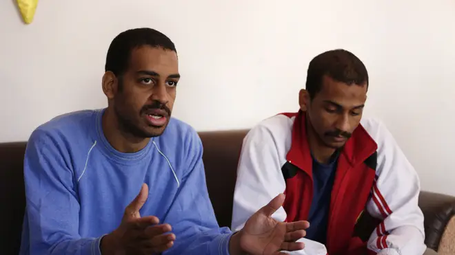 Alexanda Amon Kotey, left, and El Shafee Elsheikh, are accused of killing 27 people
