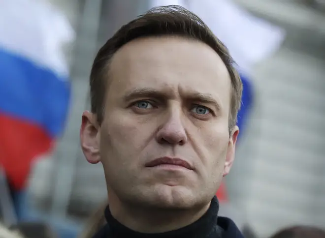 File photo: Russian opposition activist Alexei Navalny takes part in a march in memory of opposition leader Boris Nemtsov