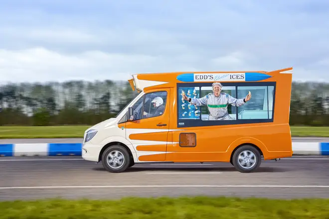 Edd China has broken the Guinness World Record title for the Fastest electric ice cream van