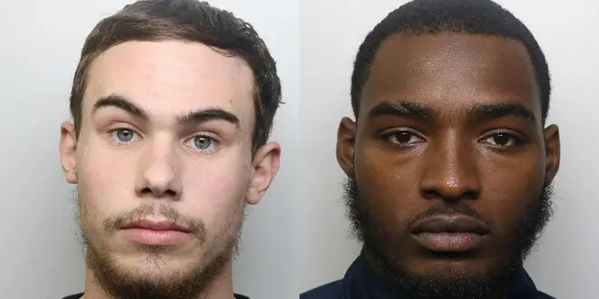 Alex Lanning (L) and Jonathan Camille (R) have been sentenced over Tashan Daniel's death