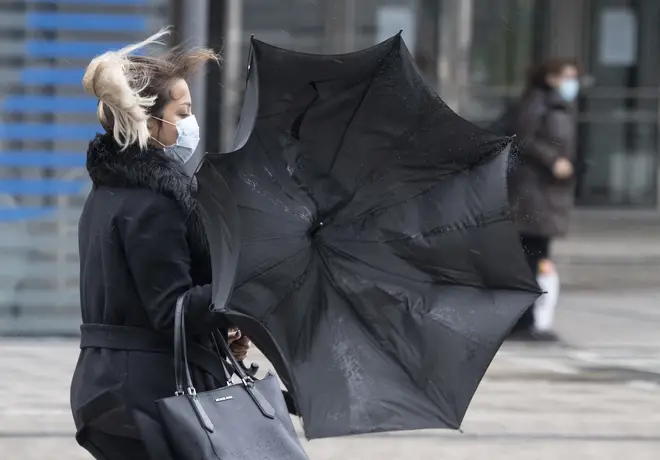 Brits are set to be battered by strong winds as forecasters warn of disruption