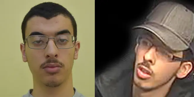 Ismail Abedi has apologised for the pain caused by his brothers Hashem (L) and Salman (R)