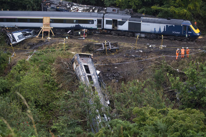 Three people were killed in the derailment
