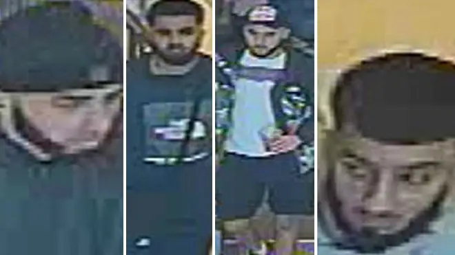 Police have issued CCTV of four men they want to speak to