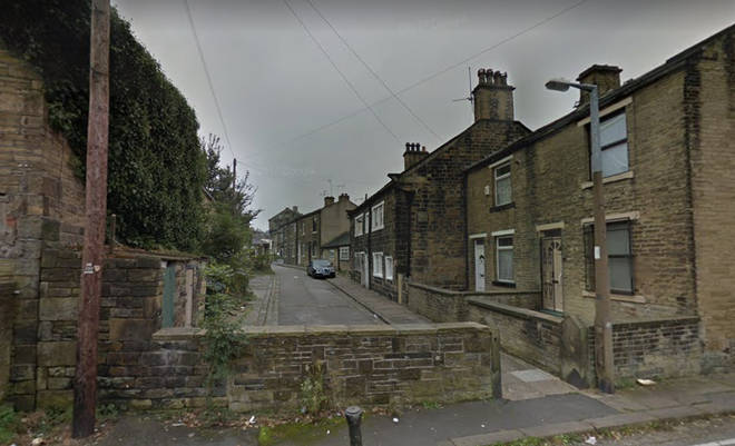 The roof collapsed at a property in Knight's Fold, Bradford