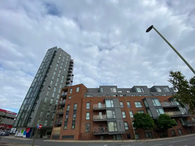 Zenith House, where flats are now "worthless"