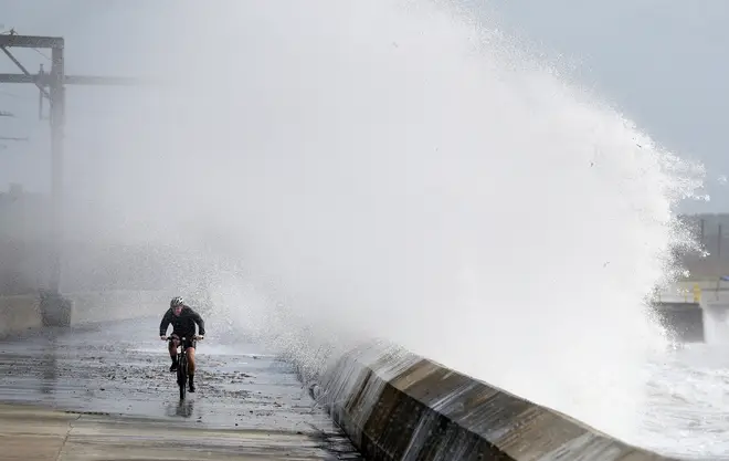 People have been warned to prepare for an 'unseasonably wet and windy spell' later this week. File pic.