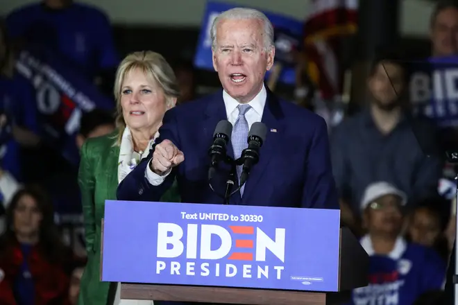Donald Trump has accused Joe Biden of being "too dark and pessimistic" 
