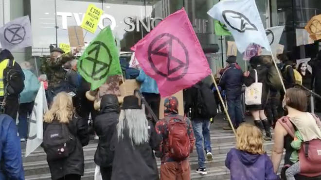 The "regional rebellions" is seeing protesters gather in London, Manchester, Bristol, Cardiff and Leeds
