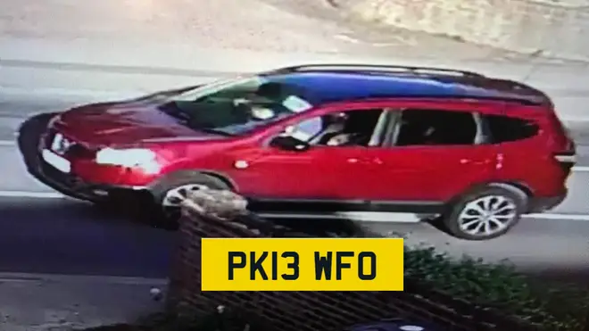 Undated handout photo issued by Metropolitan Police of Red Nissan Qashqai believed to have been used in the abduction