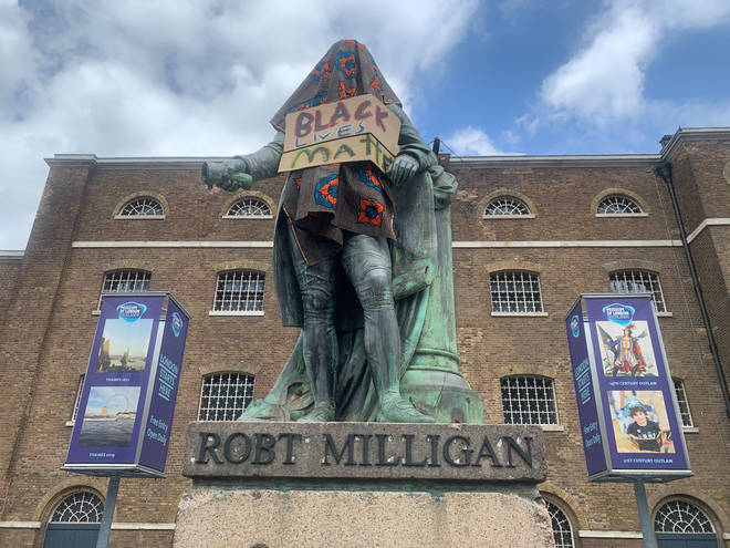 A statue of slave trader Robert Milligan was taken down in June