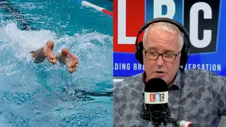 This caller said five weeks worth of swimming has helped him lose significant weight