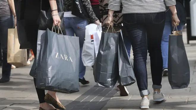Footfall across all shopping destinations was up six per cent last week