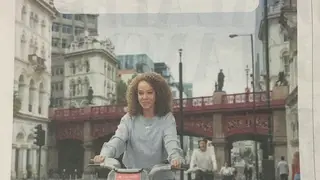 The controversial Cycle Superhighway advert
