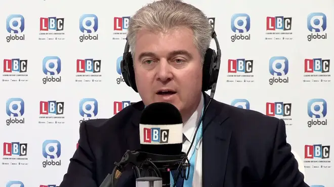 Brandon Lewis speaking from the Conservative Party Conference in Birmingham