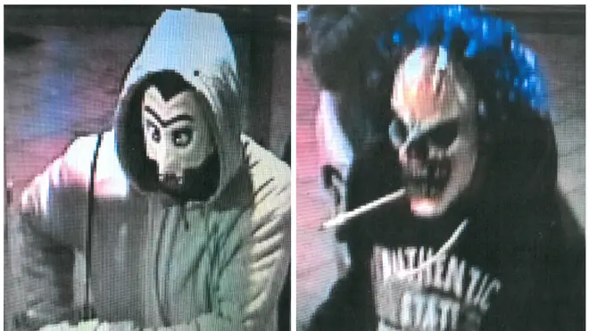 CCTV Images Masked Men