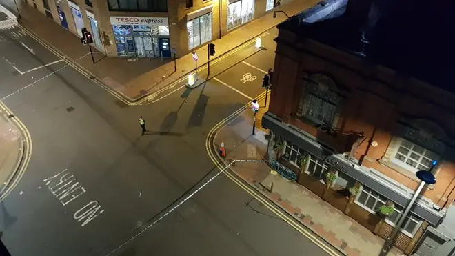 A police cordon is in place in Birmingham city centre