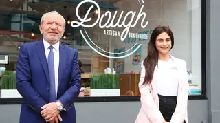 Lord Sugar joins The Apprentice winner for Dough Bakehouse branch opening, London, 8th September 2020