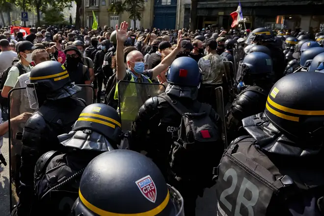 Police and protesters clashed in Paris this weekend
