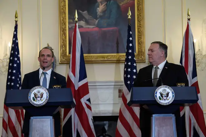 Dominic Raab met with Mike Pompeo